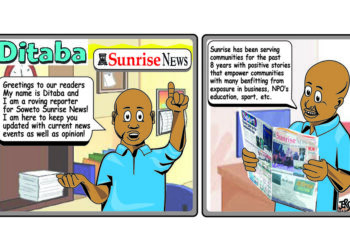 Soweto Sunrise News launch cartoon strip