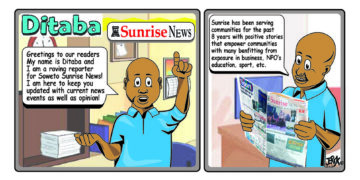 Soweto Sunrise News launch cartoon strip
