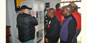 MEC Dlamini switches on WIFI for the community of Kromdraai