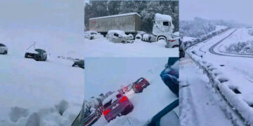 Reflections on treading on icy road