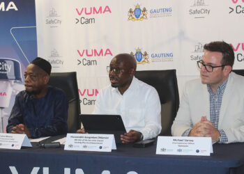 MEC for e-Government Bonginkosi Dhlamini delivers a report on the CCTV Project