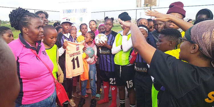 Winny Foundation donate sports kits and accessories
