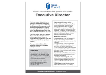 Press Council vacancy